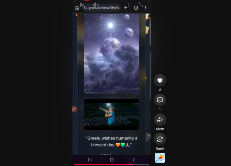 Create beautiful thoughtful greeting cards for free with Greetu.io